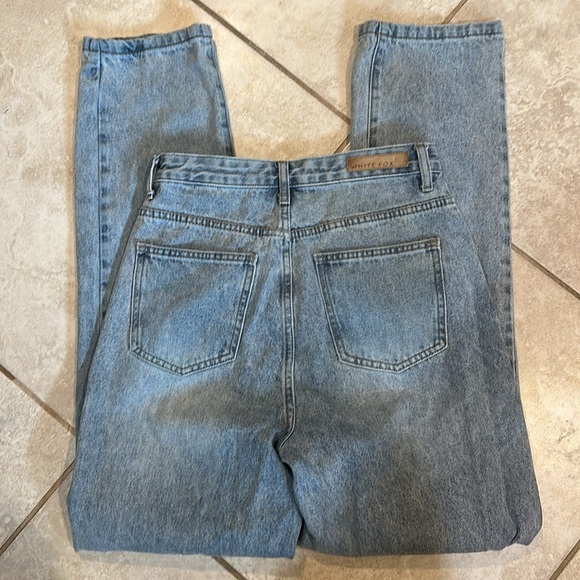 White Fox Boutique Like Duh High Rise Straight Jeans M - Picture 7 of 7
